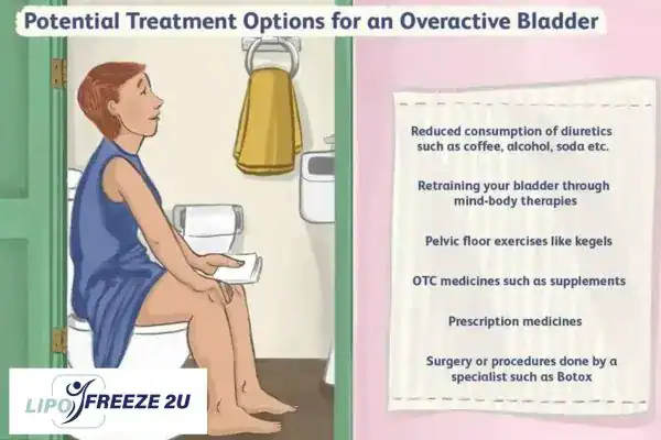 image of woman on toilet because of an overactive bladder Weymouth